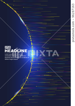 水平向前線和光圈，互聯網絡技術背景 96287163