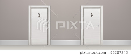 Public toilet, wc male and female visitor entrance 96287243