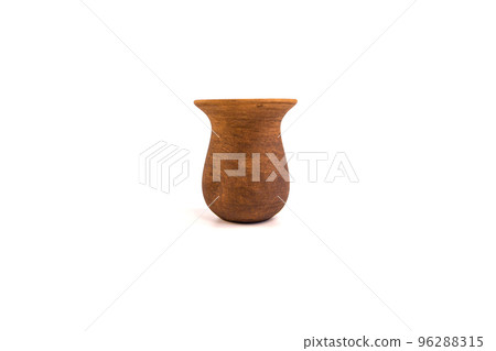 Clay mate calabash isolated on white background 96288315