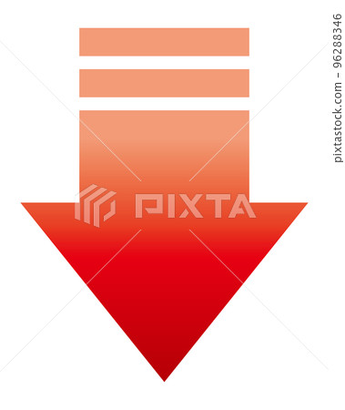 Red gradation arrow downward installation temperature 96288346