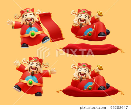3d god of wealth set 96288647