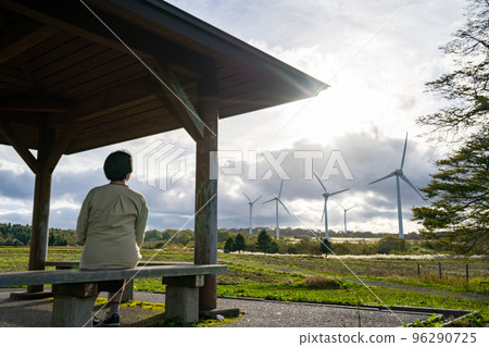 郡山布引風力高原 日本最大的風力發電站 96290725