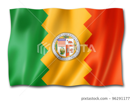 Los Angeles city flag, California, USA Los Angeles city flag, California, USA 96291177