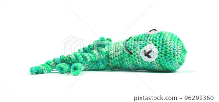 Crochet squid or octopus, isolated Crochet squid or octopus, isolated 96291360