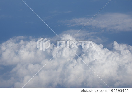 Summer clouds seen from an airplane Summer clouds seen from an airplane 96293431