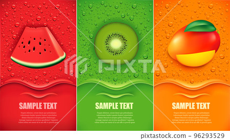 water, vector, fruit 96293529