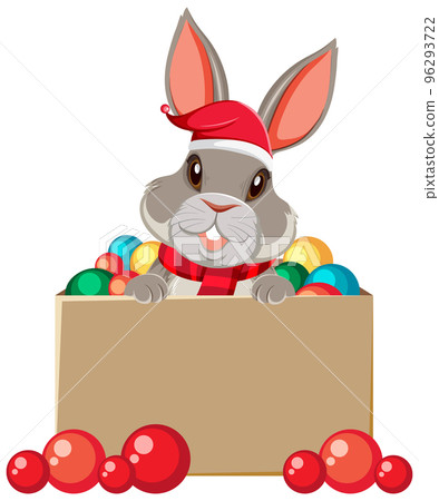 Cute rabbit in the box Cute rabbit in the box 96293722