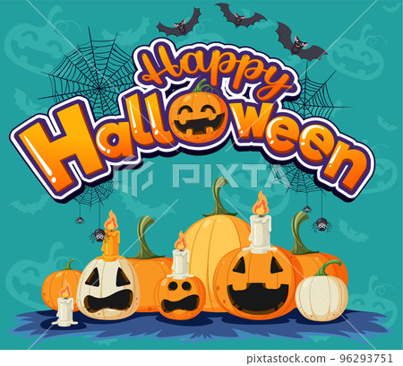 Happy Halloween Poster Template 96293751