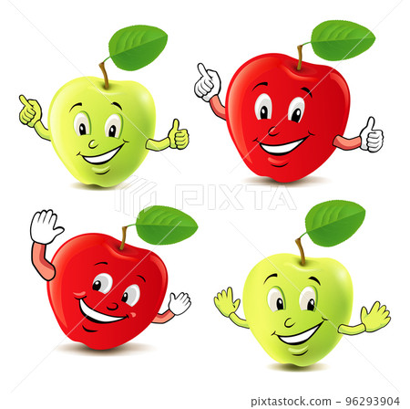 cartoon, character, apple 96293904