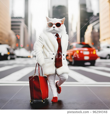 Cat 2025 wearing coat