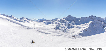 Panorama view from ski slope Elbrus, Russia Panorama view from ski slope Elbrus, Russia 96294983