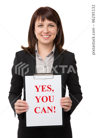 Businesswoman with clipboard Businesswoman with clipboard 96295132