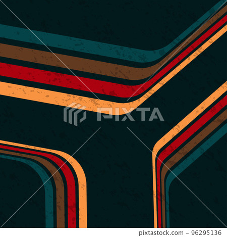 Retro fun color lines background 96295136