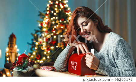 Girl ship letter to santa claus Girl ship letter to santa claus 96295172