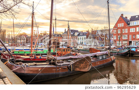 Streets of the town Groningen in Netherlands Streets of the town Groningen in Netherlands 96295629