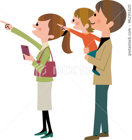 在智能手機上尋找的家庭 96295820