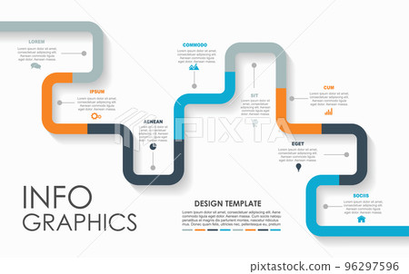 Infographic design template with place for your data. Vector illustration. 96297596