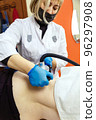 Cavitation massage to reduce subcutaneous fat in the spa. 96297908