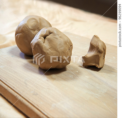 Clay crafts. Pottery product. Background 96299094