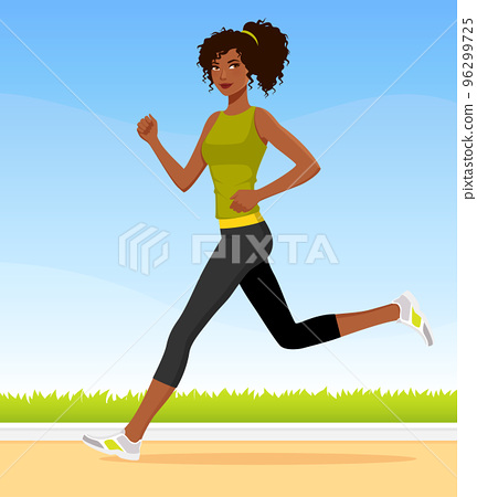 Female in Jogging Attire III Stock Image - Image of lifestyle