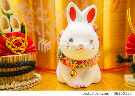 兔子新年材料(新年賀卡) 兔子新年材料(新年賀卡) 96300135