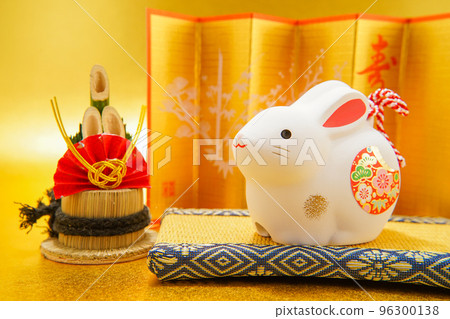 兔子新年材料(新年賀卡) 兔子新年材料(新年賀卡) 96300138