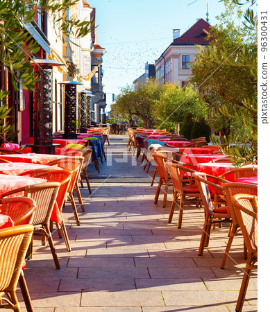 Tables restaurant terrace Gyor Hungary Tables restaurant terrace Gyor Hungary 96300431
