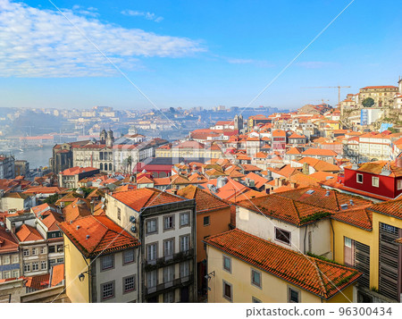 Porto rooftops cityscape old town 96300434