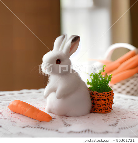 cute mini rabbit - Stock Illustration [96301721] - PIXTA