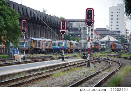 Railway in Bangkok, Thailand. 96302394