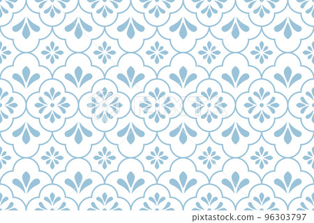 Flower geometric pattern. Seamless background. Flower geometric pattern. Seamless background. 96303797