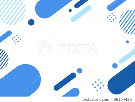 Blue blue geometric pattern background material 96304420