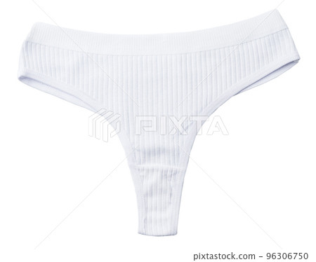 String female panties isolated on white background. String female panties isolated on white background. 96306750