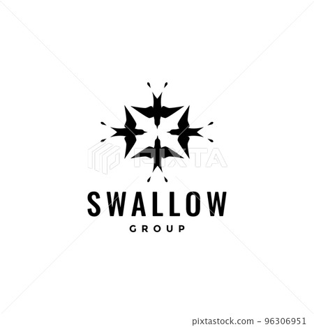 swallow group colony logo design vector 96306951