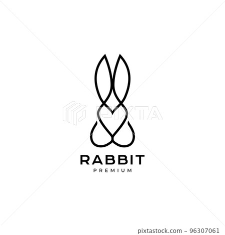 Minimal Rabbit Logo Design