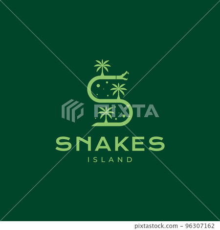 letter s for snake island modern logo design vector 96307162