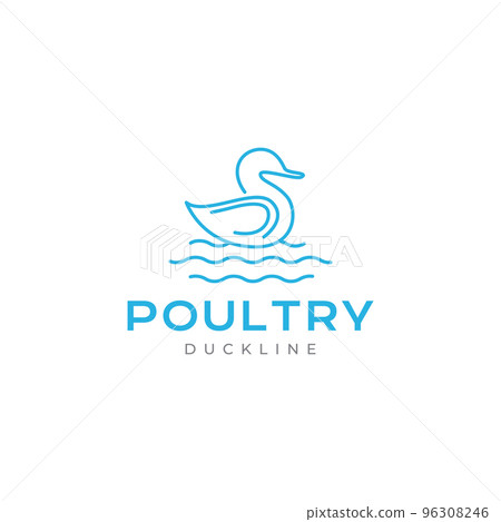 poultry dock water lines minimalist logo design poultry dock water lines minimalist logo design 96308246