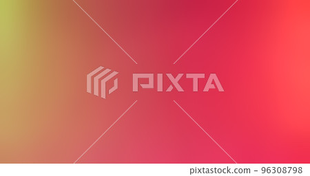 Gradient abstract background. Blur color glow. Bokeh radiance. Defocused neon coral red yellow pink light reflection smooth texture copy space poster. 96308798