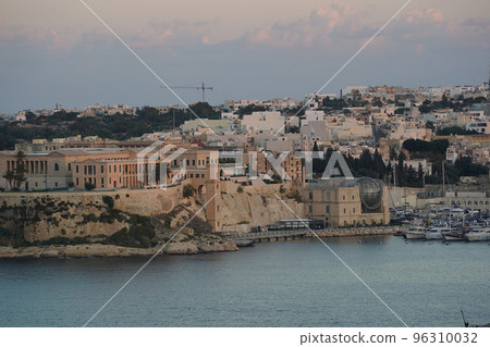 malta 3 cities view from la valletta at sunset malta 3 cities view from la valletta at sunset 96310032