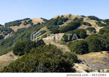 Mountain road landscape Toscano Emiliano Park in Parma province, Italy 96310964
