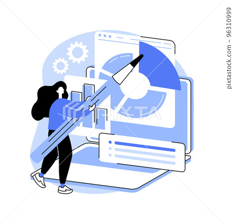 Data visualization software isolated cartoon vector illustrations. 96310999