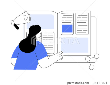 Magazine abstract concept vector illustration. Magazine abstract concept vector illustration. 96311021