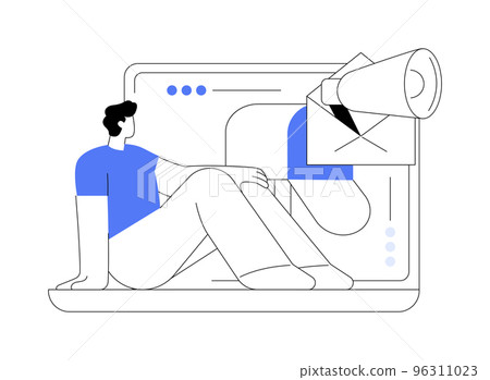 Newsletter abstract concept vector illustration. Newsletter abstract concept vector illustration. 96311023