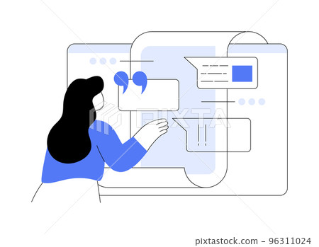 Press abstract concept vector illustration. Press abstract concept vector illustration. 96311024