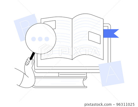 Glossary abstract concept vector illustration. Glossary abstract concept vector illustration. 96311025