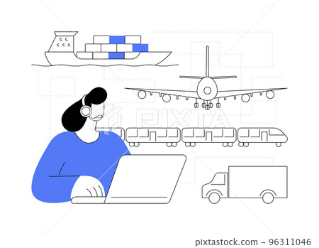 Global transportation system abstract concept vector illustration. Global transportation system abstract concept vector illustration. 96311046