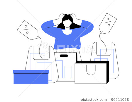 Purchasing habits abstract concept vector illustration. 96311058