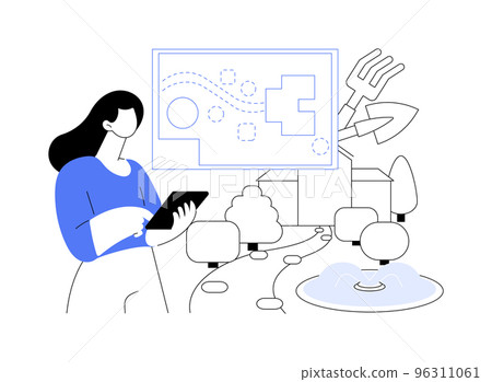Landscape design abstract concept vector illustration. 96311061