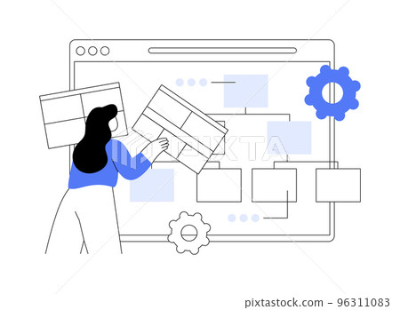 Sitemap creation abstract concept vector illustration. 96311083