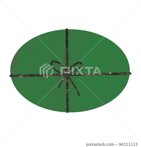 Vector Green holiday box. Craft gift. Illustration for the new year. 96311113